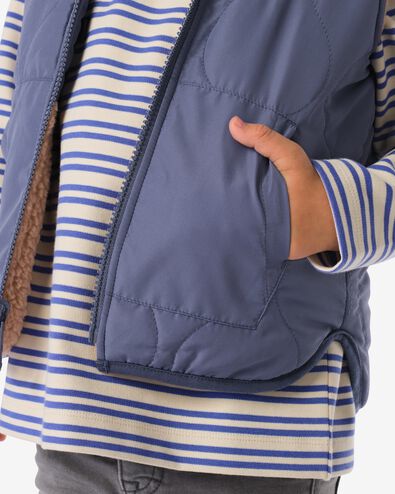 Kinder-Wendeweste aus Teddystoff blau - 30744101BLUE - HEMA