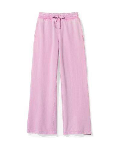 damesbroek Esmee jersey regular fit roze roze - 36206680PINK - HEMA