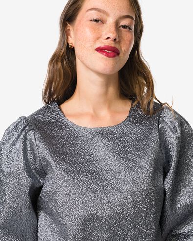 Damen-Shirt Dawn, Crinkle-Design silber - 36206040SILVER - HEMA