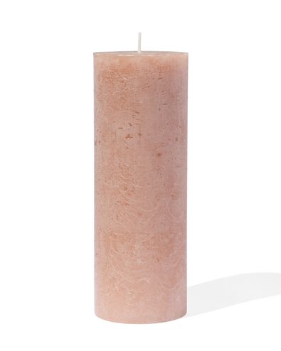 Rustikale Kerze &Oslash;&nbsp;7&nbsp;x 19&nbsp;cm, Braun braun 7 x 19 - 13504012 - HEMA