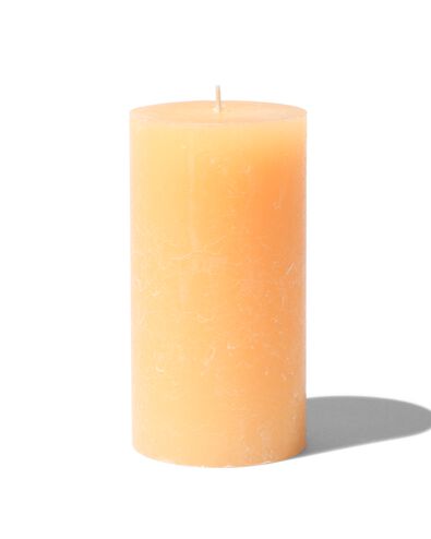 bougies rustiques orange clair 7 x 13 - 13502989 - HEMA