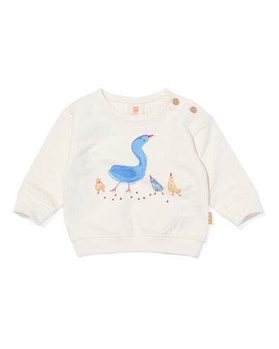 Newborn-Sweatshirt, Gänse ecru 50 - 33479011 - HEMA