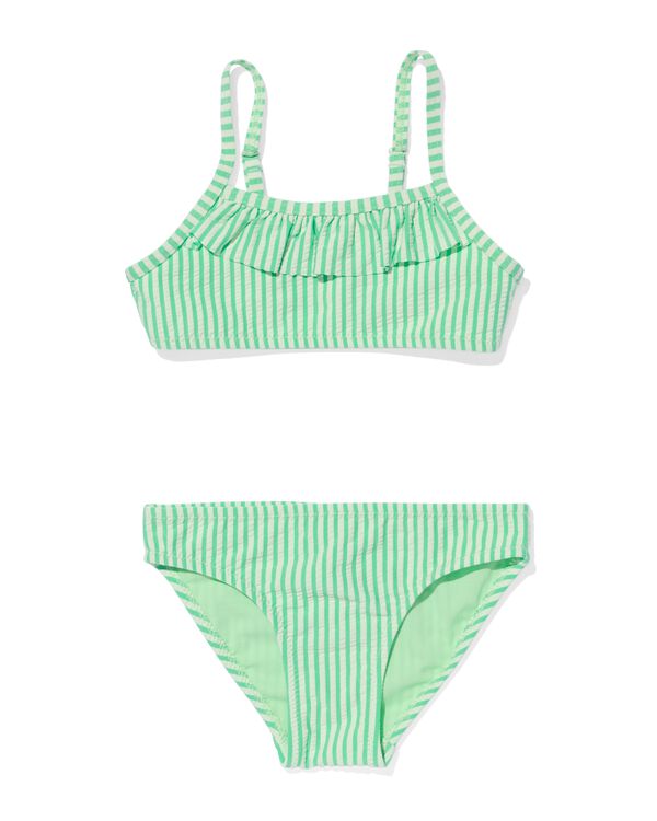 Kinder-Bikini, Streifen grün grün - 22209610GREEN - HEMA