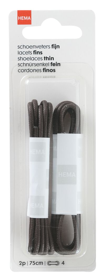2-pak schoenveters fijn 75 cm - 20550324 - HEMA