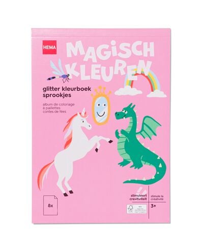 Glitzer-Malbuch, Märchen, ab 3 Jahren - 15910216 - HEMA