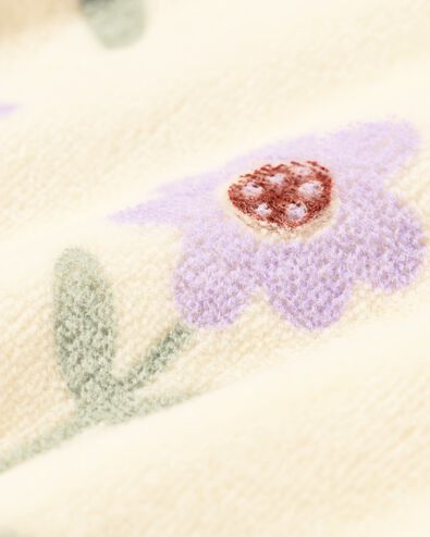 newborn kledingset velours bloemen  ecru - 33425820ECRU - HEMA