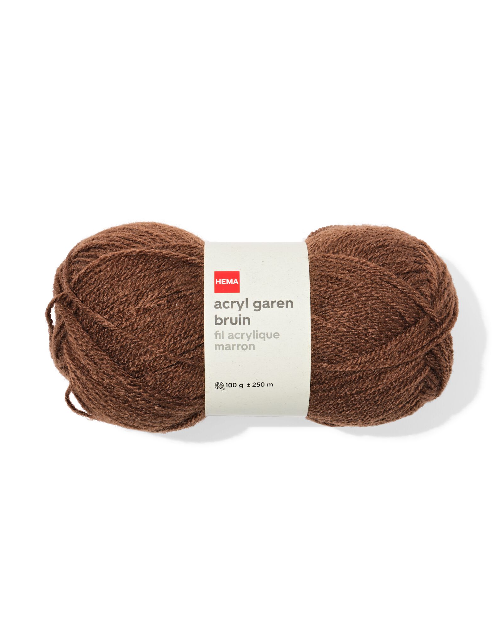Acrylgarn, 100 g, 250 m, Braun - 60702853 - HEMA