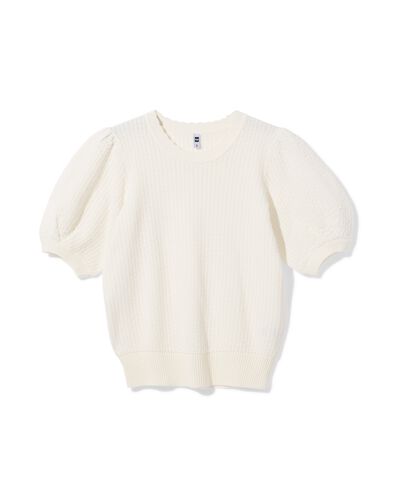 Damenpullover Franka Strukturstrick wei&szlig; wei&szlig; - 36208160WHITE - HEMA