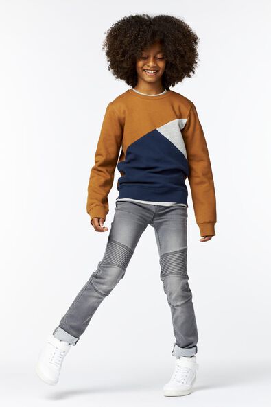 Kinder-Sweatshirt dunkelblau - 1000025384 - HEMA
