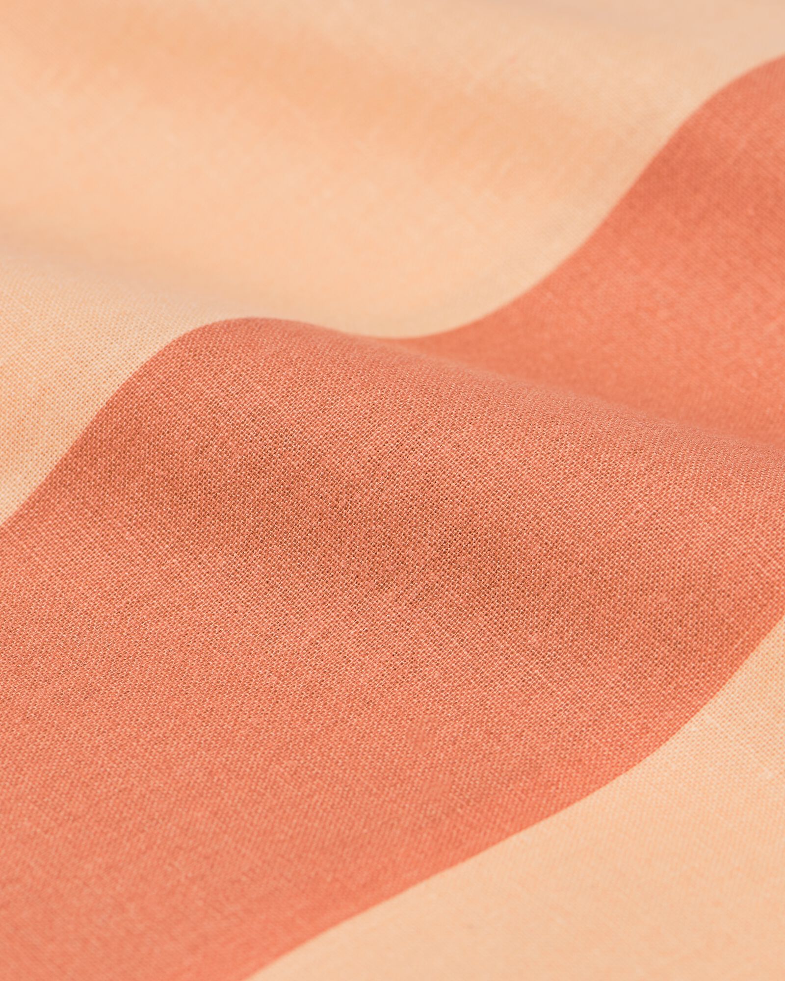 housse de couette 140x200/220 coton doux ray&eacute; p&ecirc;che  - 5750149 - HEMA