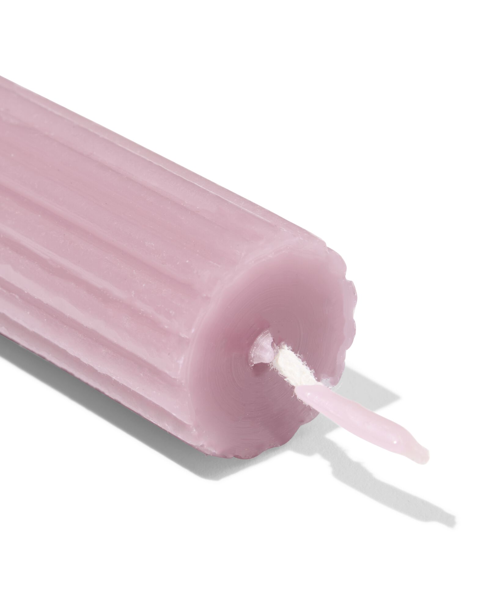 bougie d'int&eacute;rieur &Oslash;2,2x24cm relief vieux rose - 13504083 - HEMA