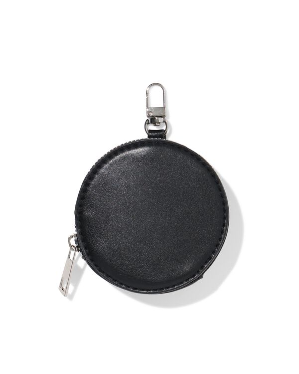 sleuteletui 13x9x9cm rond zwart - 18160016 - HEMA