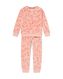 Kinder-Pyjama, Fleece, Wald hellrosa hellrosa - 23070380LIGHTPINK - HEMA