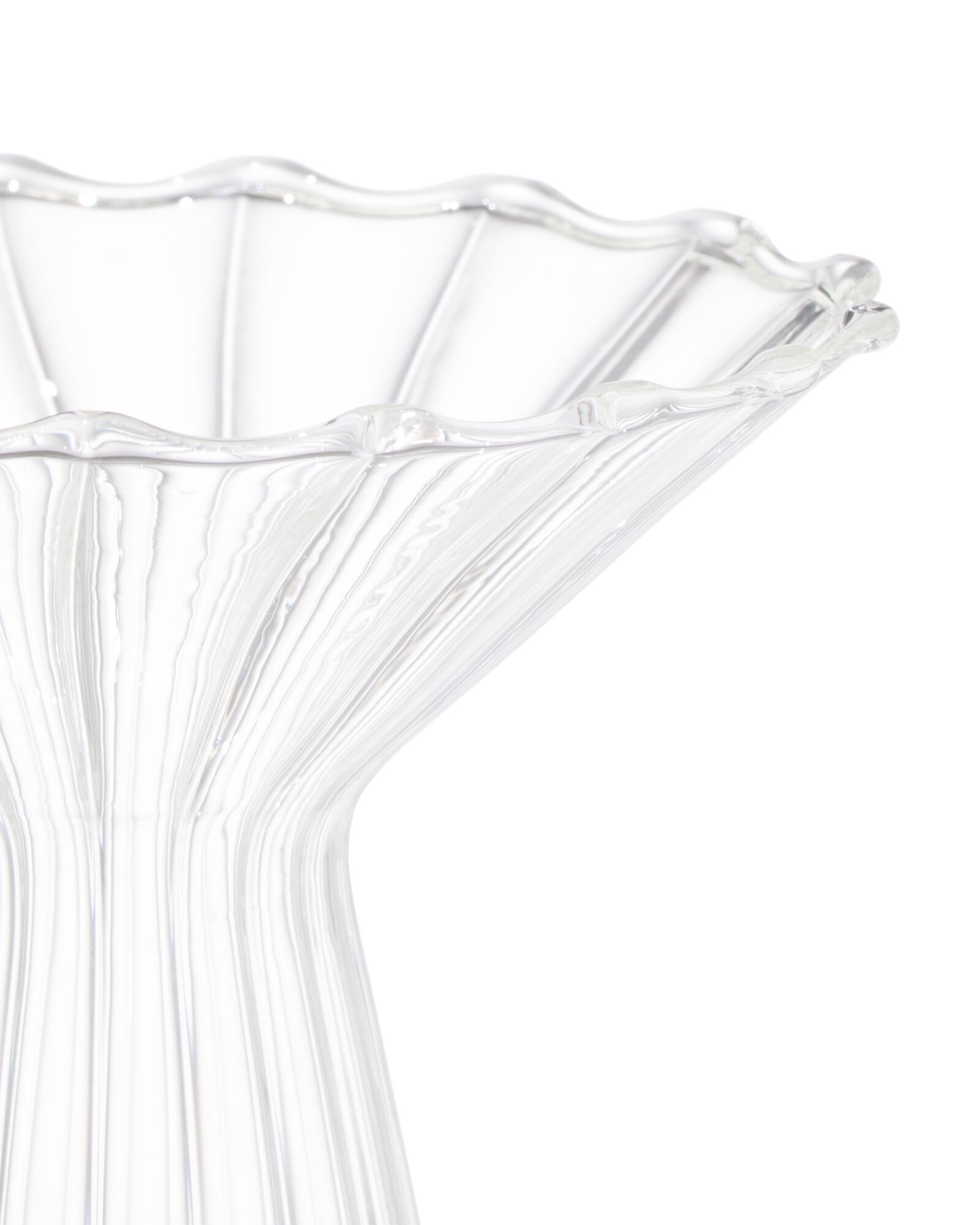 Vase f&uuml;r Duftst&auml;bchen, ⌀10 &times; 12 cm, Glas, mit Kragen, transparent - 13507591 - HEMA