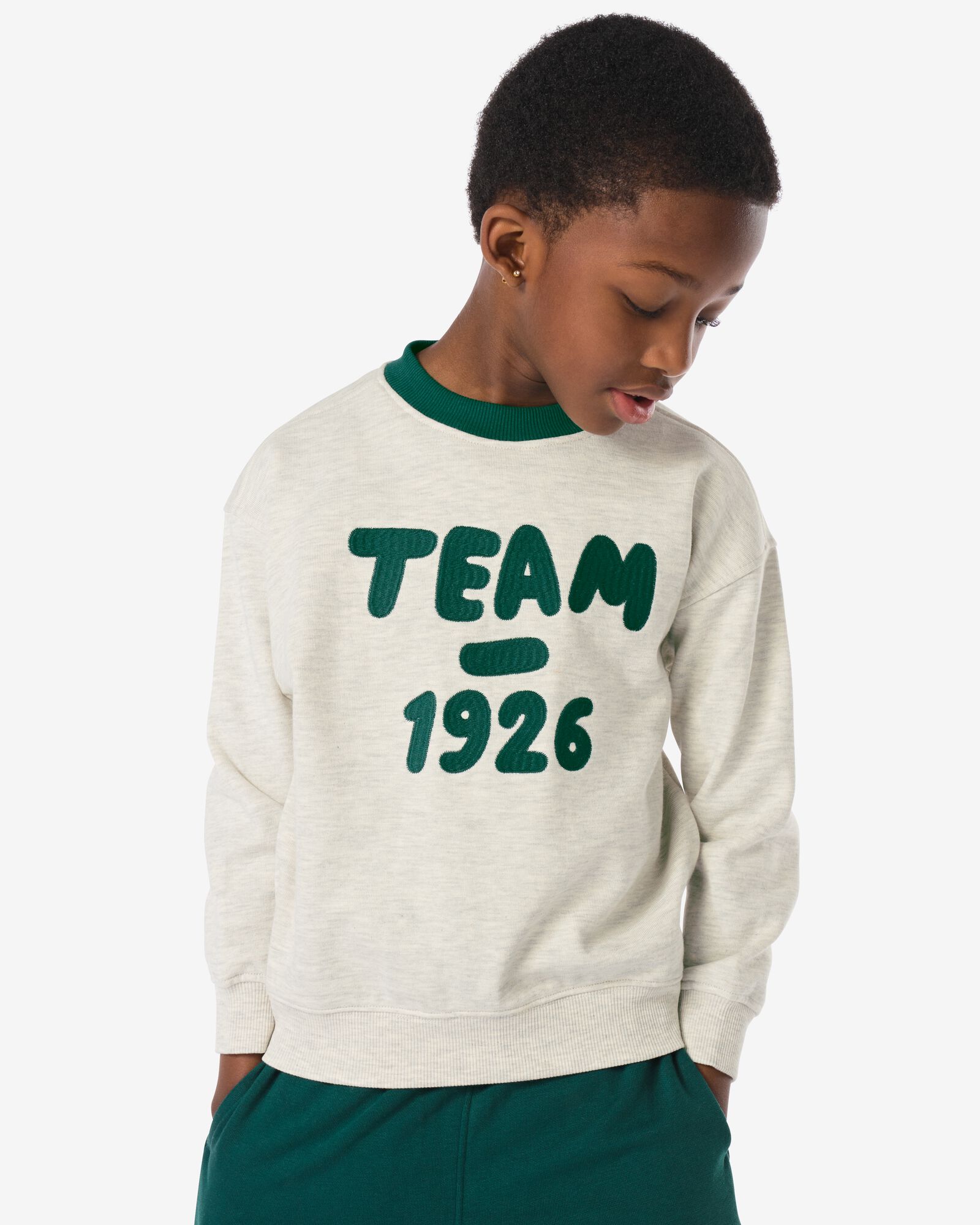 Kindersweater &bdquo;Team 1926&ldquo; ecru - 30702524ECRU - HEMA