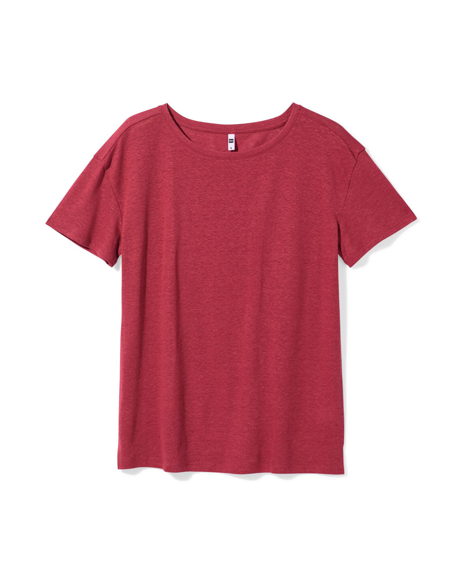 dames T-shirt Evie rood rood - 36210680RED - HEMA