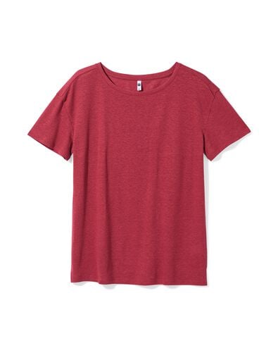 dames T-shirt Evie rood rood - 36210680RED - HEMA