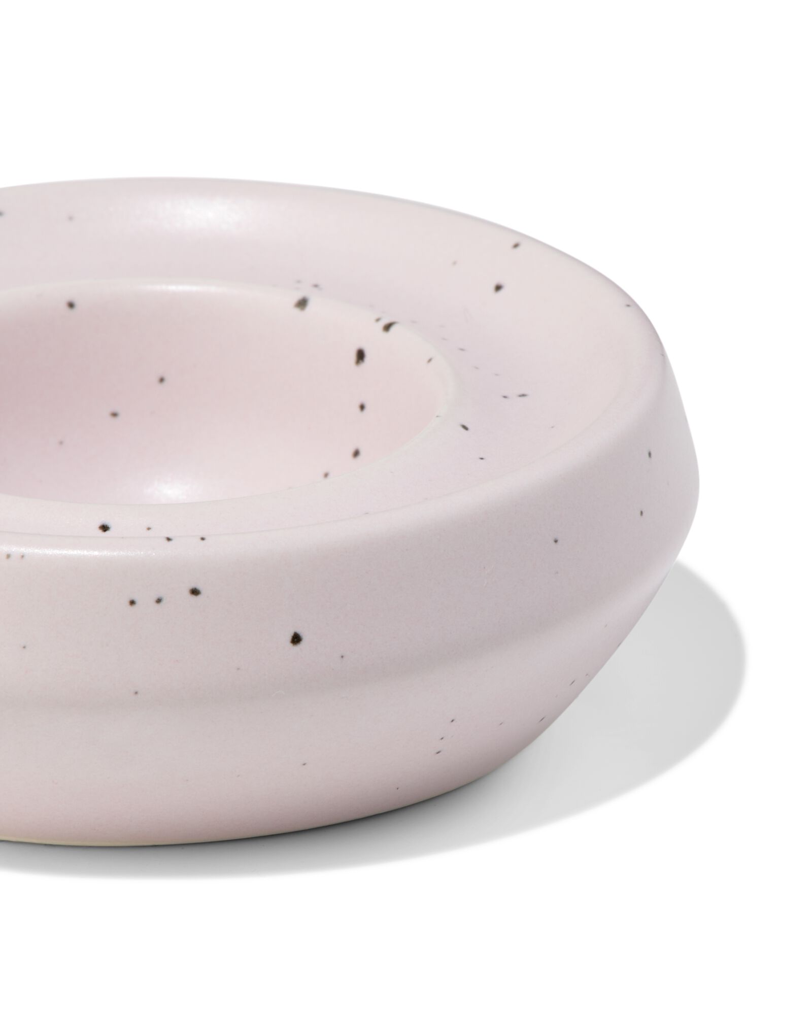 eierdopje &Oslash;7.9cm Trend aardewerk roze spikkels - 9650351 - HEMA