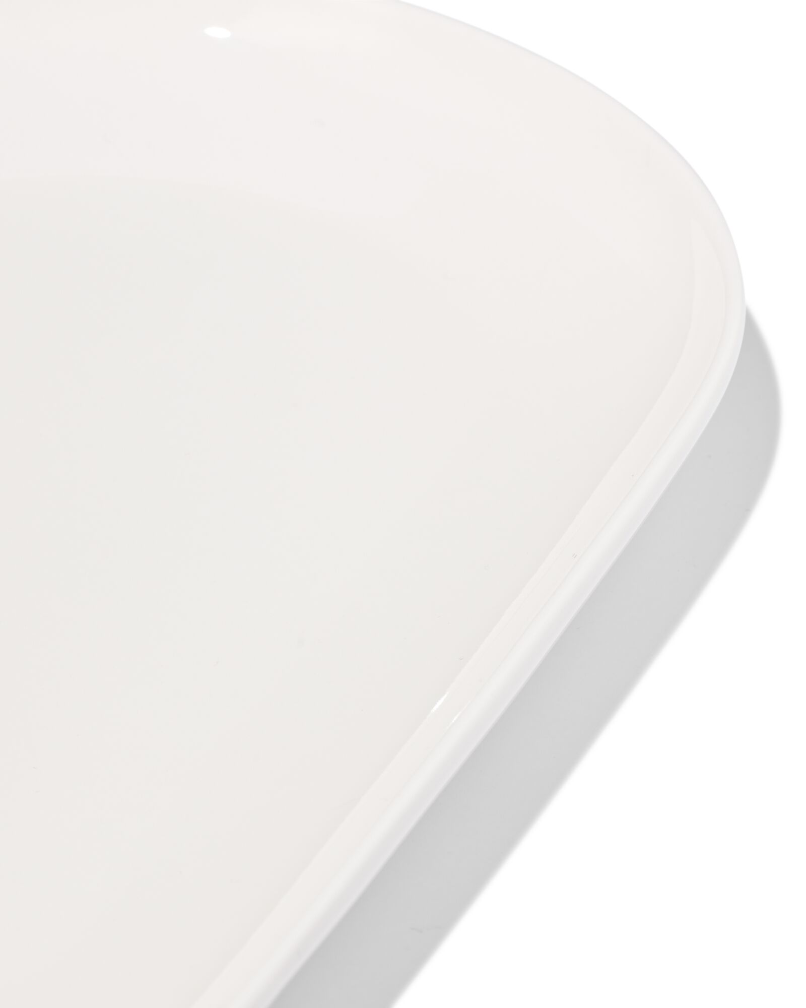 plat service 16 x 30 cm Knap new bone blanc - 9650321 - HEMA