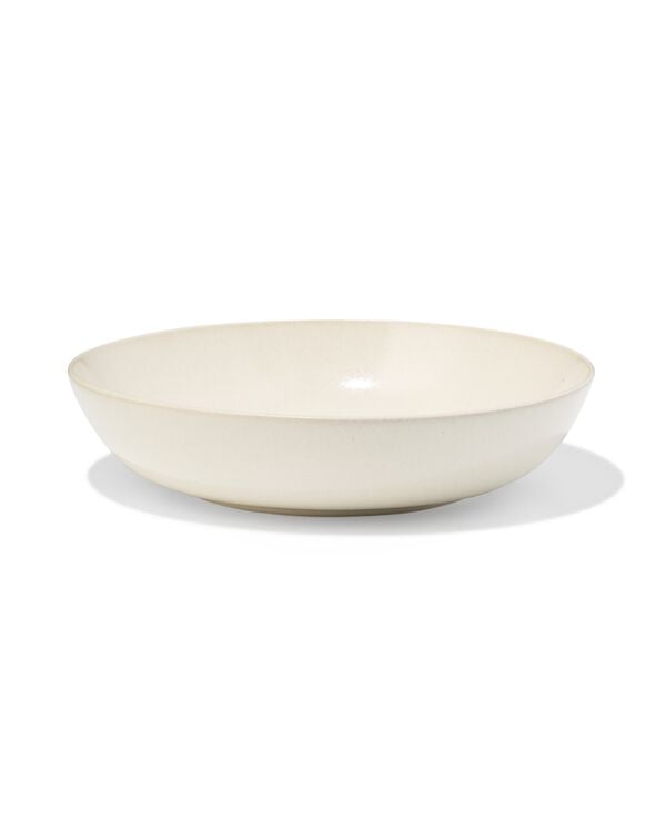 assiette creuse &Oslash;22cm PUUR gla&ccedil;ure r&eacute;active blanc cass&eacute;  - 9650131 - HEMA