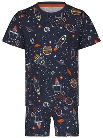 Kinder-Kurzpyjama, Weltall graumeliert graumeliert - 1000027285 - HEMA