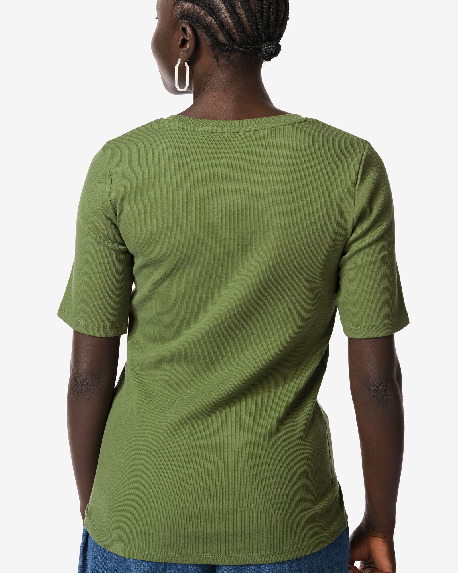 t-shirt femme Clara vert - 36279580GREEN - HEMA