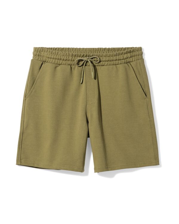 short sweat coupe droite homme vert moyen vert moyen - 2109940MIDGREEN - HEMA