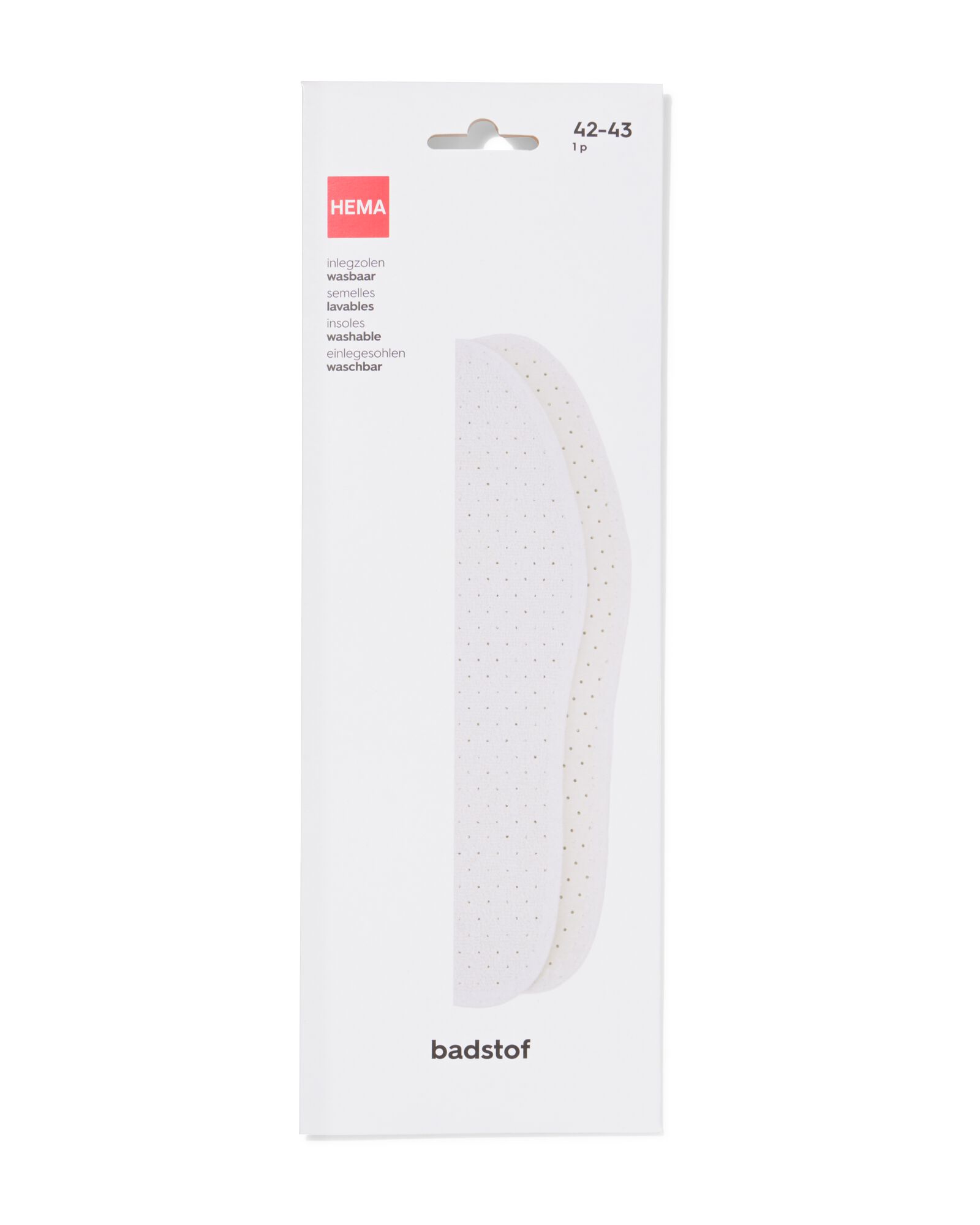 Einlegesohlen, waschbar, Gr&ouml;&szlig;e 42-43 - 20500052 - HEMA