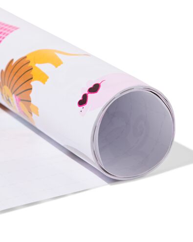 cadeaupapier 70x200cm extra sterk feestbeesten - 14710346 - HEMA