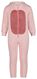 kinder onesie fleece dino roze - 1000025340 - HEMA