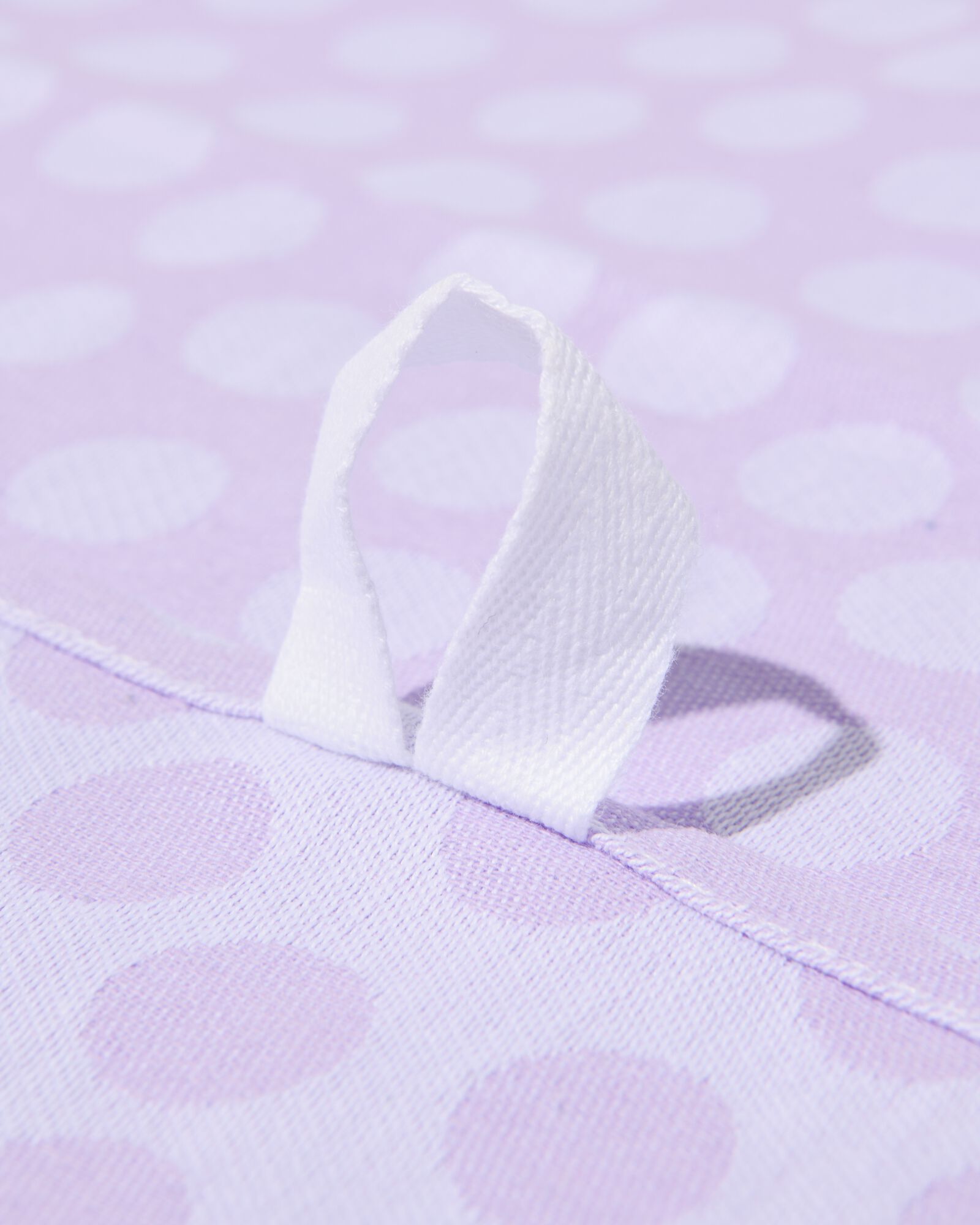 torchon 65x65 coton lilas &agrave; pois - 5440255 - HEMA