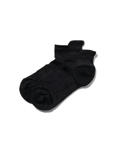 2 paires de chaussettes de sport femme noir noir - 1000002095 - HEMA
