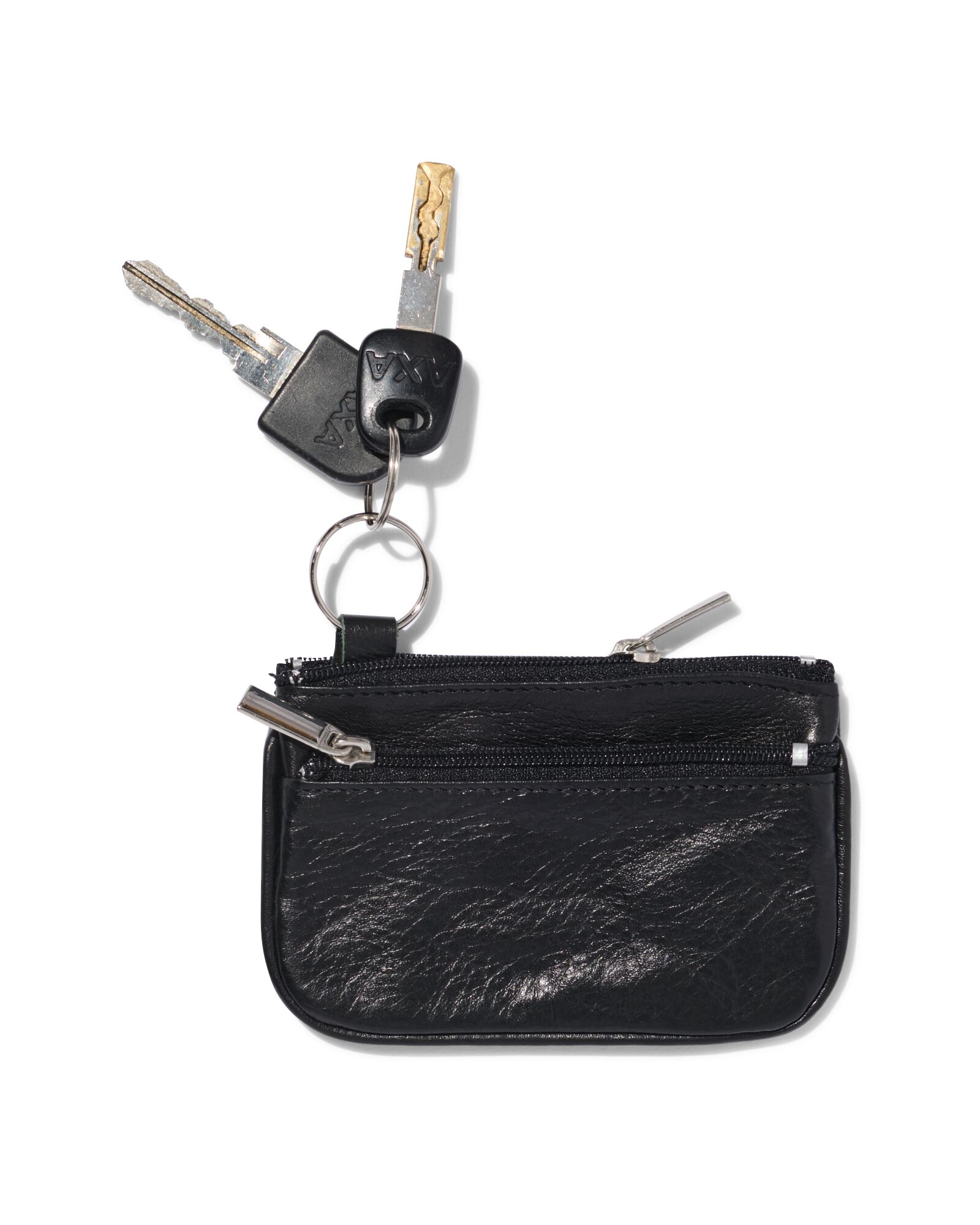 Schl&uuml;sseletui aus Leder, Schwarz - 18150052 - HEMA