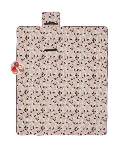 couverture pique-nique 150x180cm fleurs rose - 41800171 - HEMA