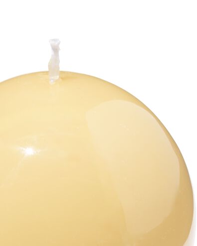 bougie sph&eacute;rique &Oslash;10cm lisse jaune clair - 13504217 - HEMA