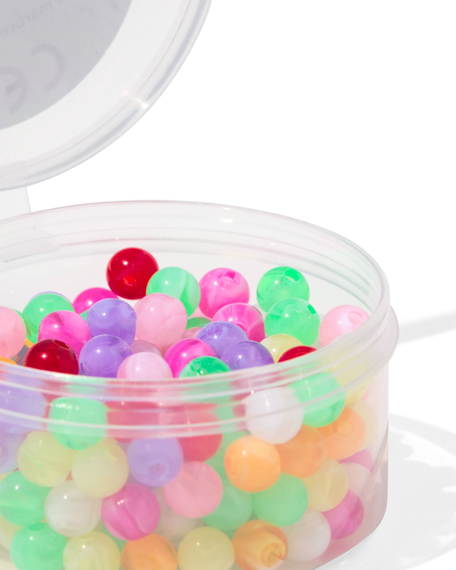 m&eacute;lange de perles en verre rondes marbr&eacute;es - 15900394 - HEMA