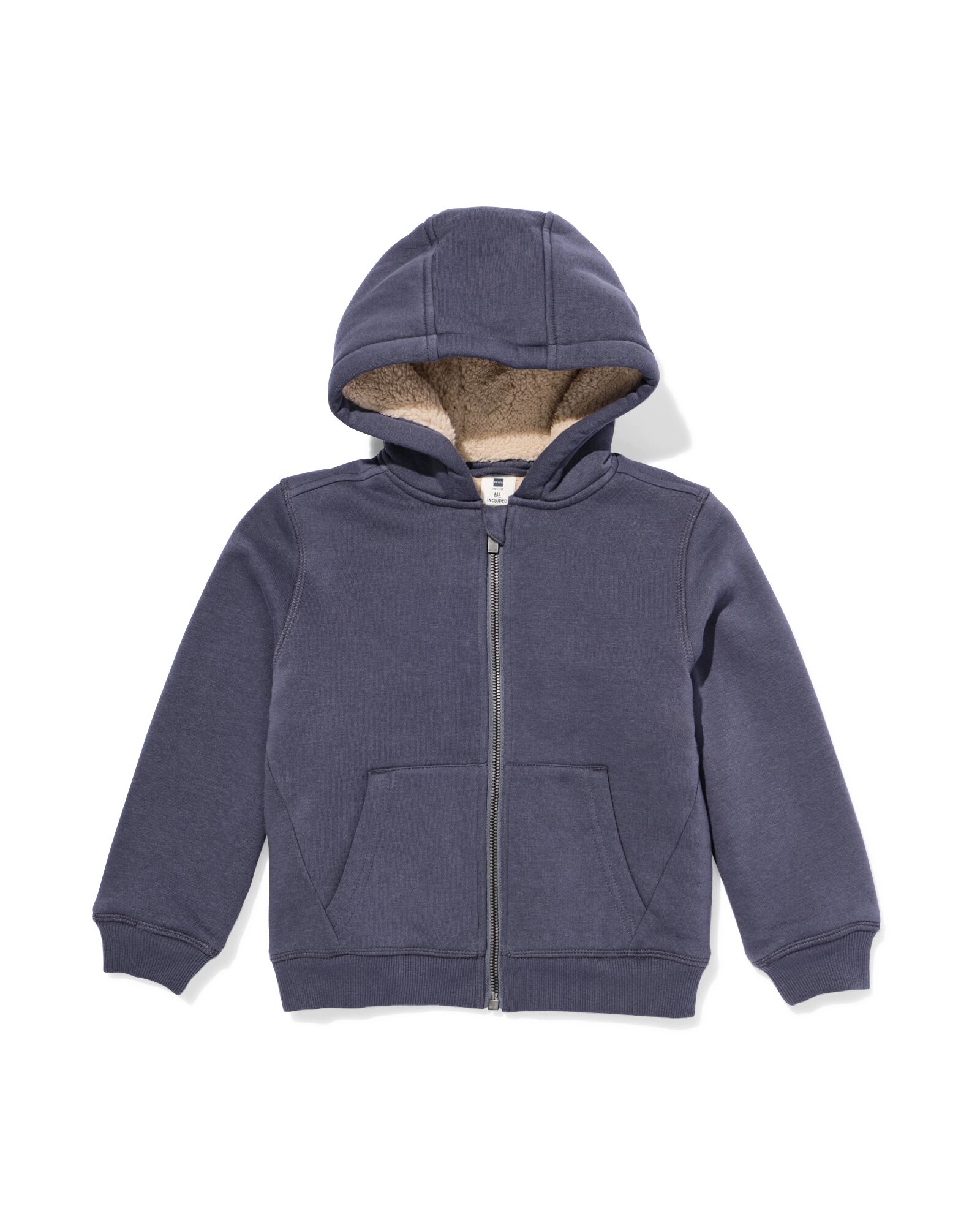 kinder sweatvest donkergrijs - 30704606DARKGREY - HEMA