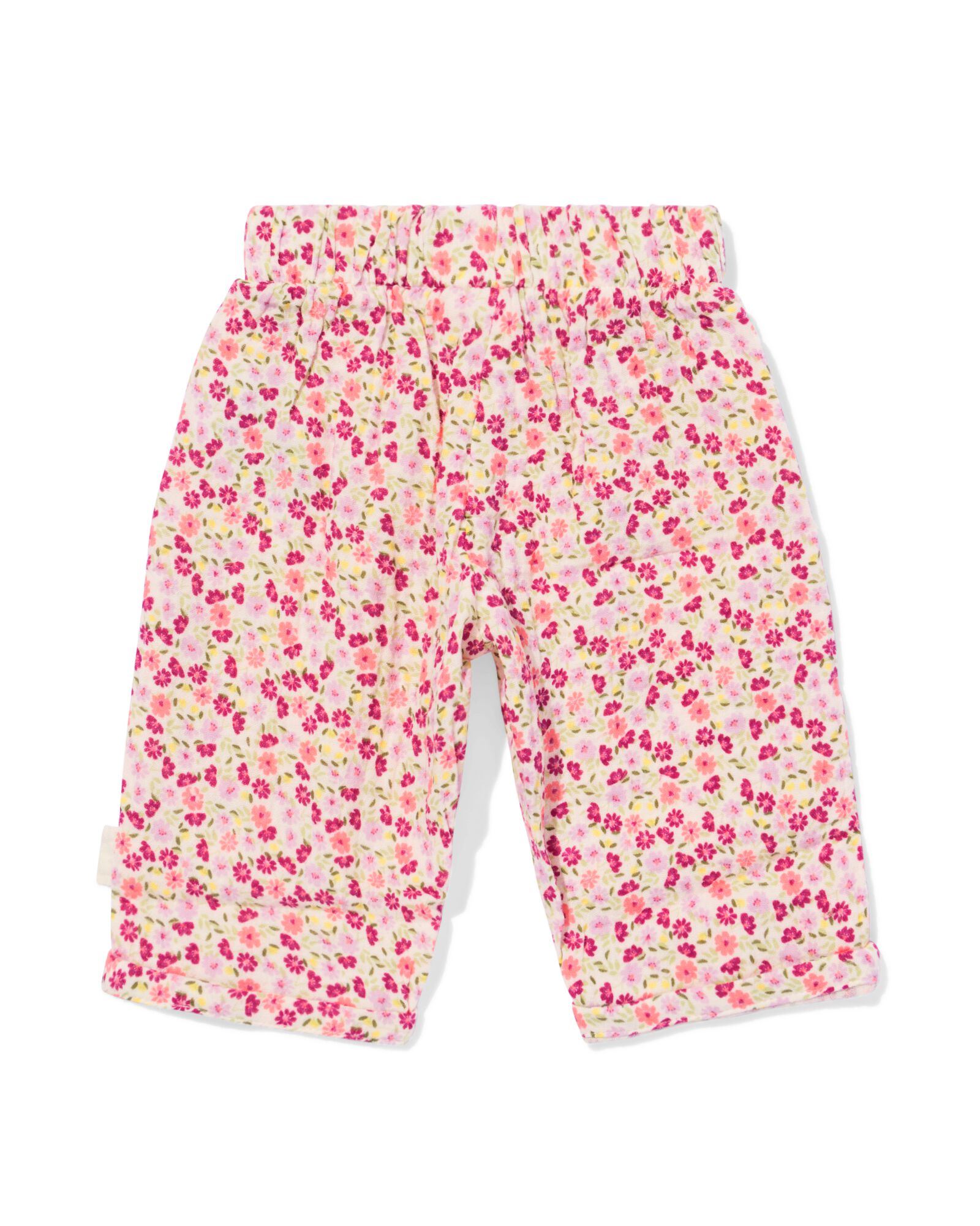 pantalon nouveau-n&eacute; coupe confortable mousseline fleurs &eacute;cru &eacute;cru - 33447020ECRU - HEMA