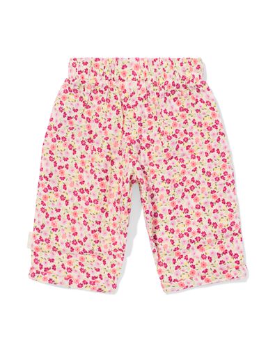 pantalon nouveau-n&eacute; coupe confortable mousseline fleurs &eacute;cru &eacute;cru - 33447020ECRU - HEMA