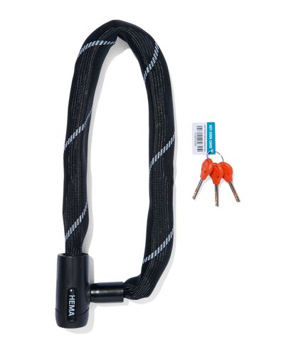 Kette mit festem Schloss, 90 cm, &Oslash; 85 mm, schwarz, ART2 - 41151002 - HEMA