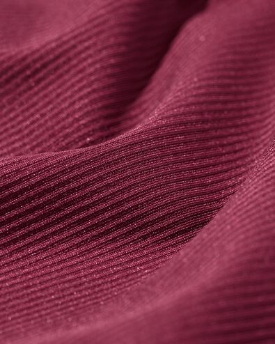 damessportshirt  donkerrood donkerrood - 36030361DARKRED - HEMA