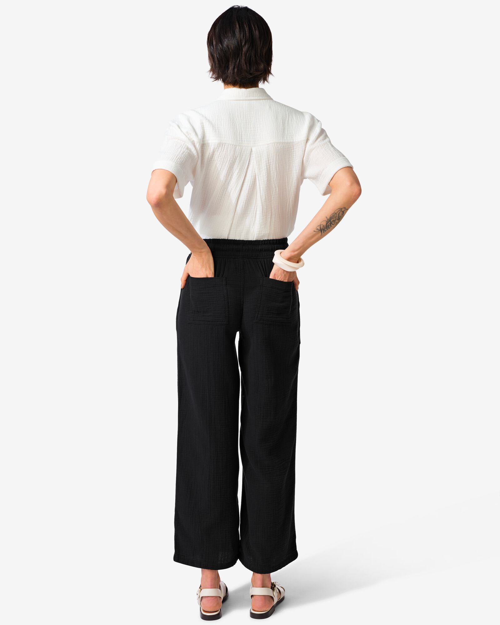 pantalon femme Kai noir noir - 1000031161 - HEMA