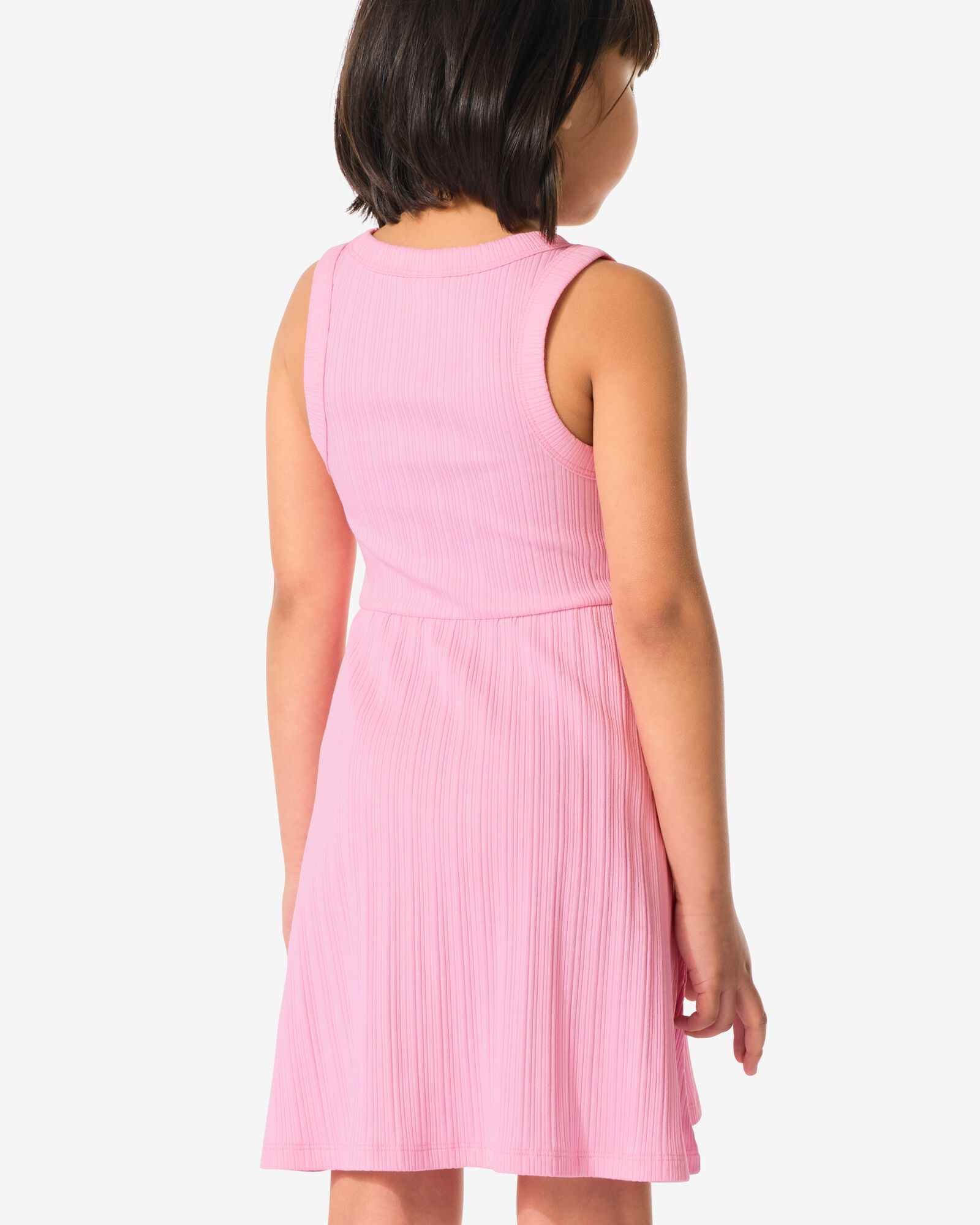 Kinderkleid mit Rippstruktur  rosa - 30858204PINK - HEMA