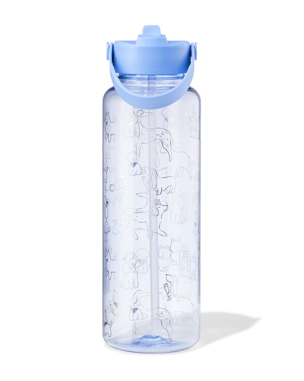 Wasserflasche 1150 ml mit Trinkhalm, Hunde - 61104405 - HEMA