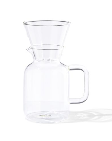 Cafetière Pour-Over Granvoo 600ml - Verre Borosilicate Avec Filtre Et Support Bambou
