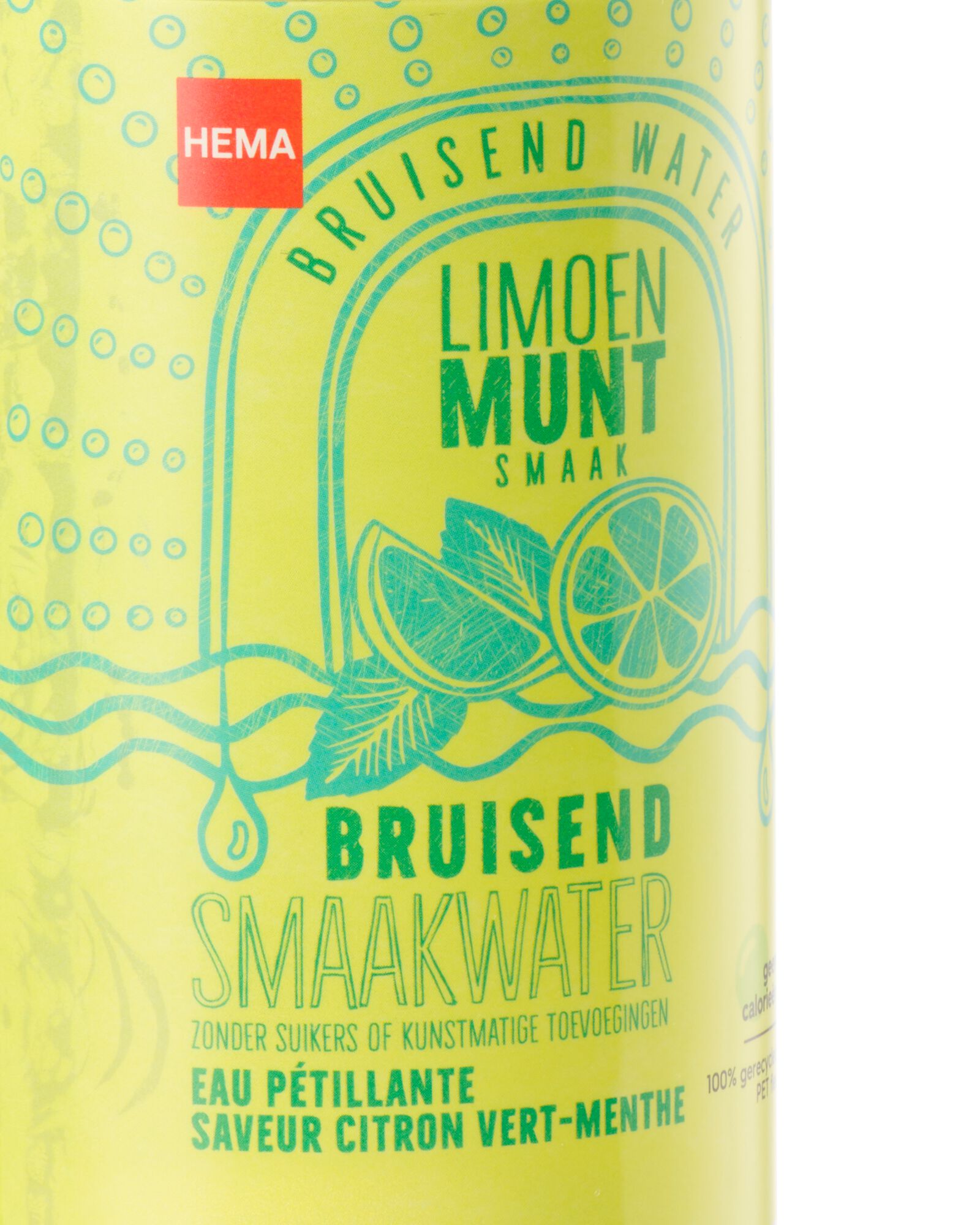 eau p&eacute;tillante aromatis&eacute;e citron vert-menthe 600ml - 17410102 - HEMA