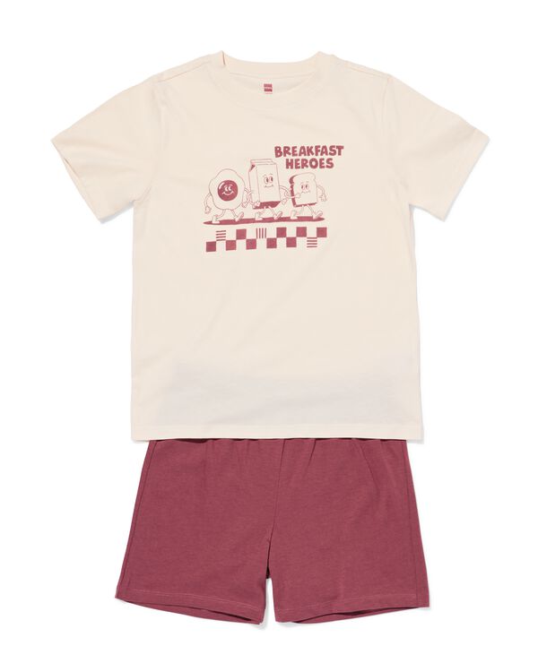 kindershortama ontbijt  rood rood - 23005060RED - HEMA