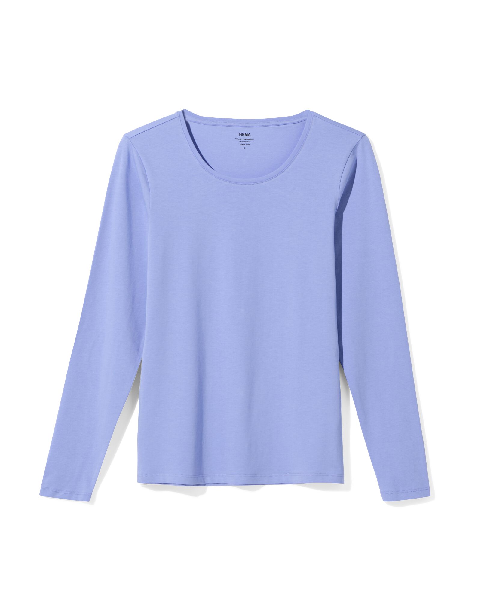 Damen-T-Shirt, Rundhals hellblau - 36360290LIGHTBLUE - HEMA
