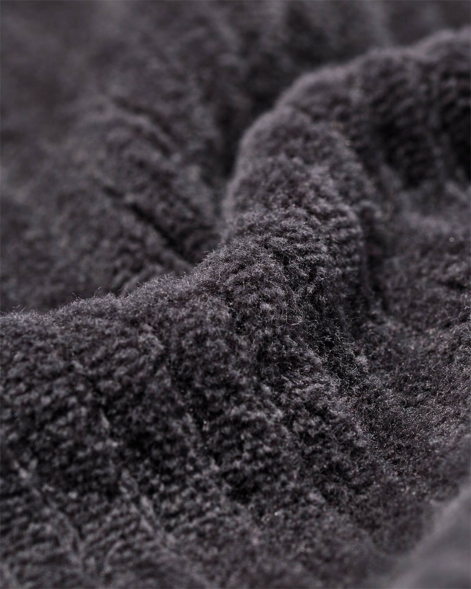 babysweater velours rib  grijs grijs - 33169870GREY - HEMA