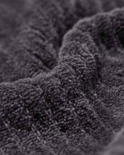 babysweater velours rib  grijs grijs - 33169870GREY - HEMA